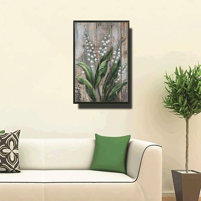 Metal Sign Tin Sign Vintage Wall Art Antique Master's Lily Tin Sign for Rustic Wall Art Shabby Chic Interiors and Corrosion Resistant Gardening Decor Gift for Room 12×16 Inches with Metal Frame