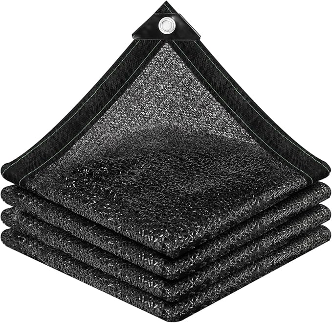 vensovo 50% Sunblock Shade Cloth Net Black Resistant - 6x12 Ft Garden Shade Mesh for Plant Cover, Greenhouse, Chicken Coop, Kennels, Tomatoes Plants