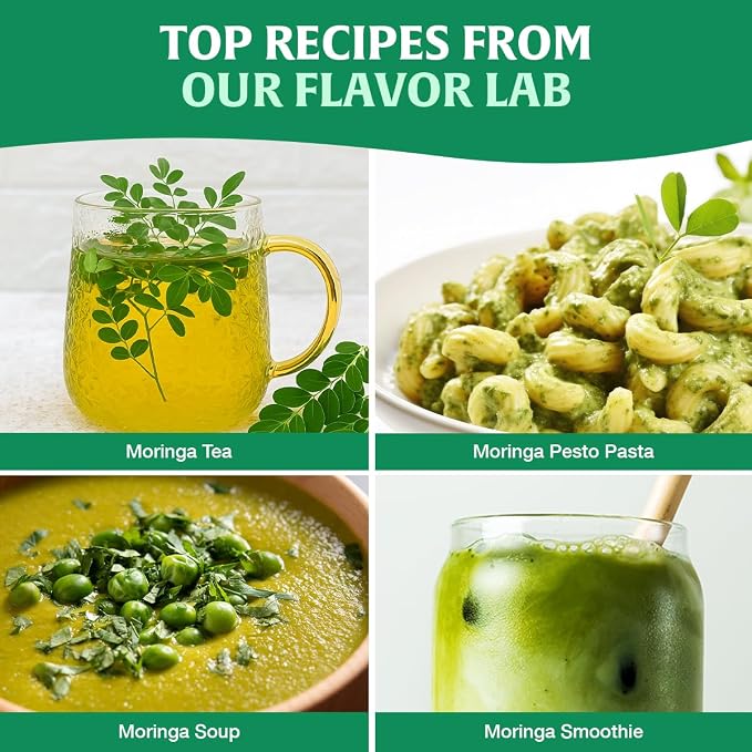 HANDPICK USDA Organic Moringa Powder (397g/14oz) Pure Moringa Oleifera Leaf Powder | Authentic Indian Origin | Gluten Free, Non-GMO | Perfect for Smoothies, Drinks, Tea & Recipes (Packaging may vary)