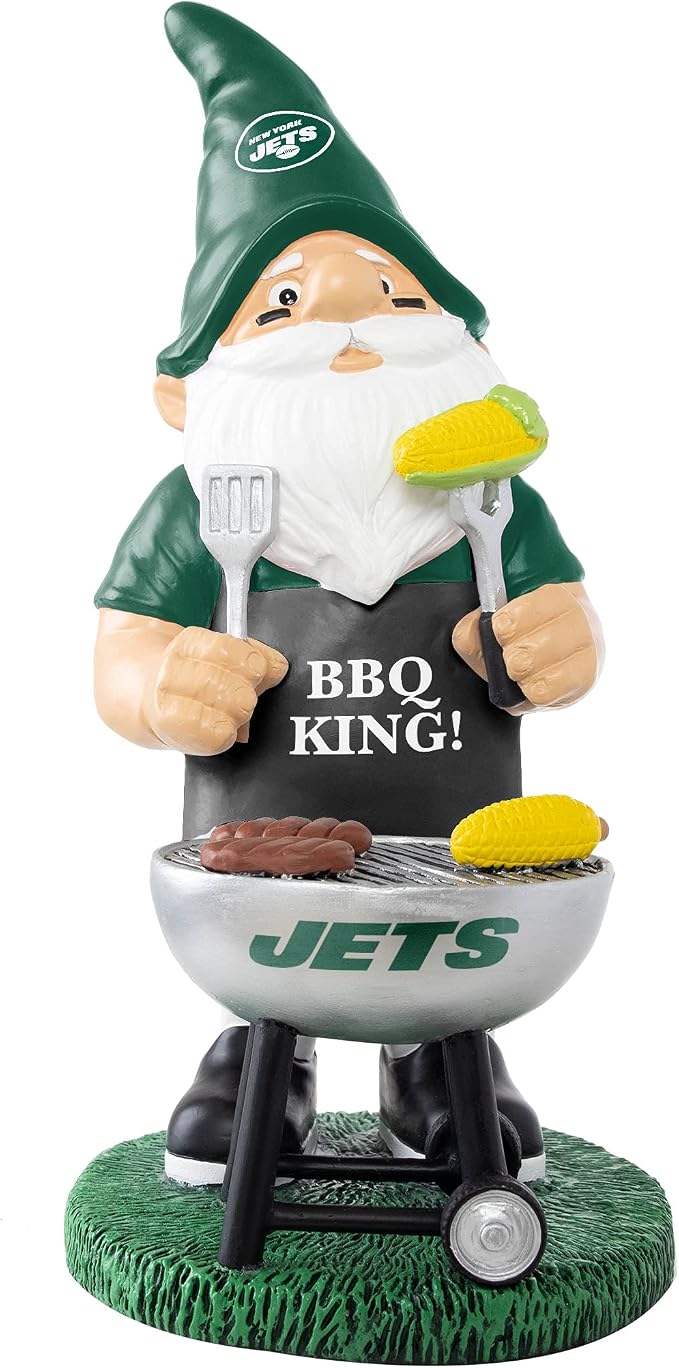 FOCO NFL Unisex-Adult NFL Team Logo Grill Garden Statue Outdoor Gnome 10"