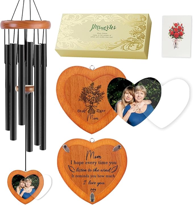 Gifts for Mom from Daughter Son,Mom Wind Chimes, Best Mom Ever Gift for Mama Mother in Law，32"