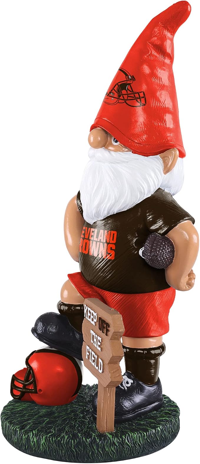 FOCO NFL Unisex-Adult NFL Team Logo Keep Off The Field Garden Statue Outdoor Gnome 8"