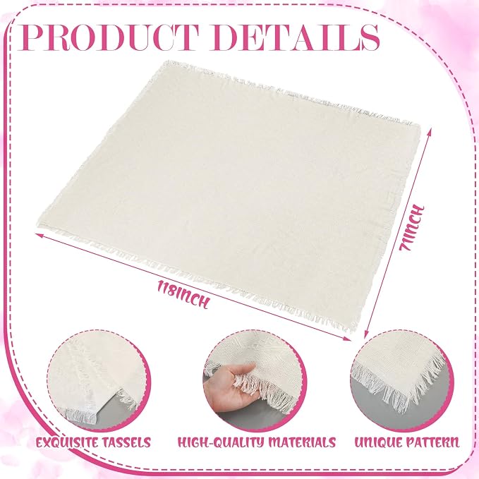 Beeveer 71 x 118'' Extra Large Outdoor Picnic Blanket with Rose Red Table Runner 8 Napkins and 8 Floor Pillows Cushions for Picnic Party Camping Wedding Bachelorette Birthday Baby Shower Decor