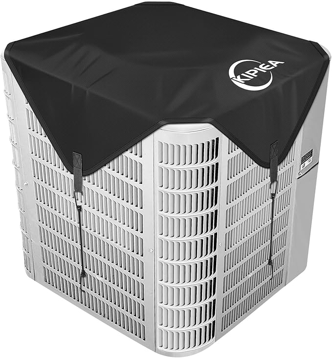 Kipiea Air Conditioning Cover for Outside Units – Heavy Duty 600D Waterproof AC Outdoor Unit Top Protector (30" x 30")