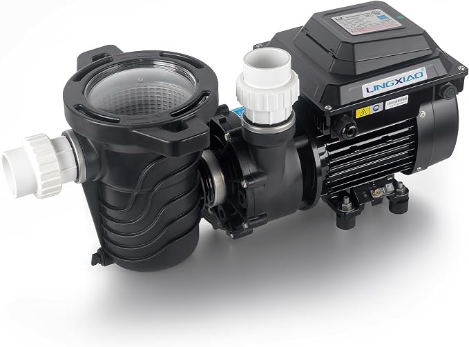 Above Ground Variable Speed Pool Pum 1HP, 115V Energy Star Above Ground Pool Pump with Filter Basket, 5230GPH, Low-Noise, Energy Saving