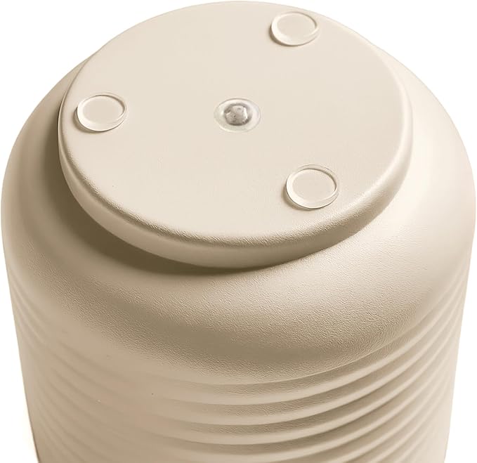 Bloem Grove Indoor Metal Cachepot Set - Includes 6", 8", 10" and 12" Decorative Planters with Powder-Coated Finish, Removable Drain Plugs, Cream
