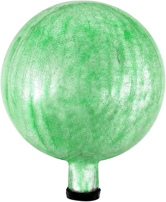 Achla Designs 10-Inch Crackle Gazing Globe Ball, Light Green
