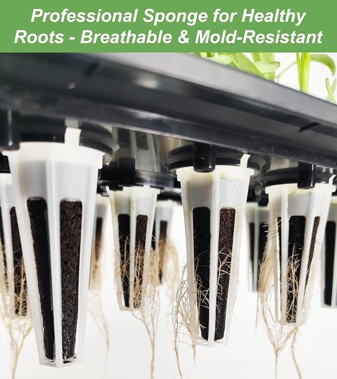 Grow Sponges, Starter Pods Compatible with Aero Garden,Refill Pods for Hydroponic Growing System (50 Pack)