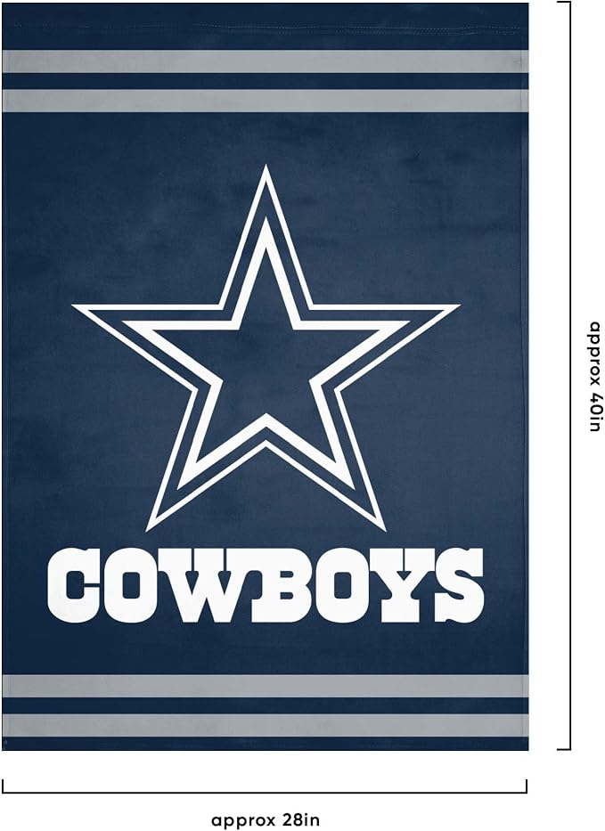 NFL Double Sided Team Logo Vertical Flag (40" x 28")