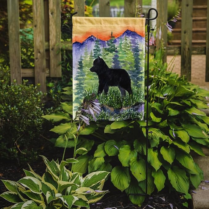Caroline's Treasures SS8231GF Schipperke Garden Flag Mailbox Flag Decorative Yard Flag Banner Outside Patio Artwork Yard Flower Beds, Garden Size, Multicolor