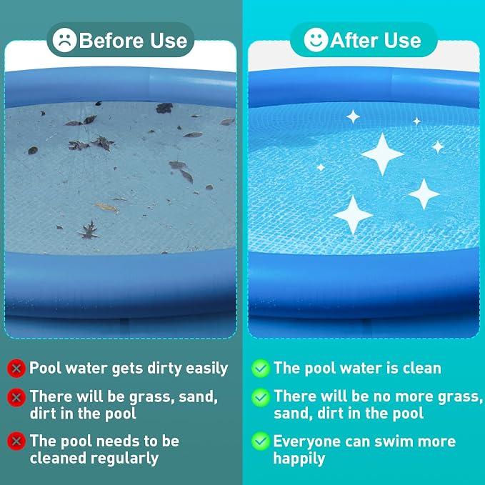 2 Pack Inflatable Pool Foot Bath Basin, Swimming Pool Clean Feet | Foot Soaking Bath Basin for Pool Entry Ladder, Home Spa Treatment for Above Ground Pools, Full-Sized Inflatable Pools