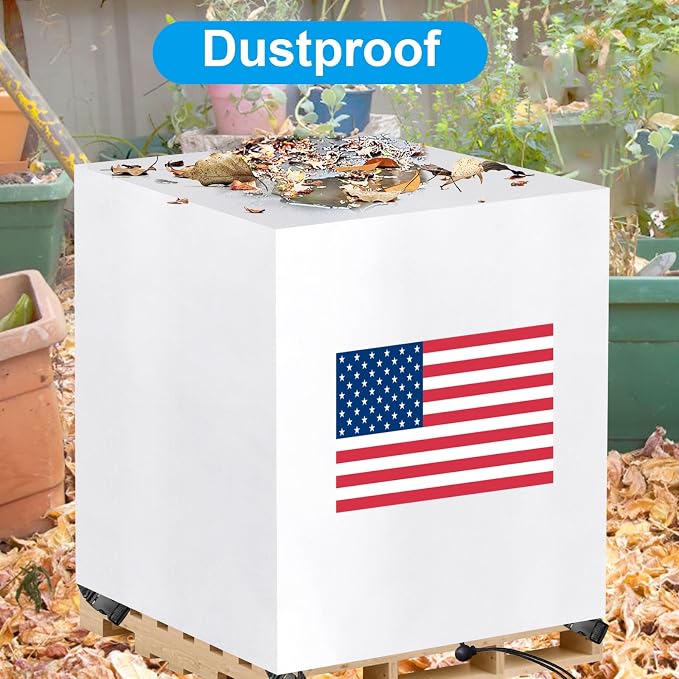 Pallet Cover Tarp Waterproof, Pallets Covers Heavy Duty Waterproof bulk Pallet Covers 48 x 42 x 48'' Outdoor Tarps Bulk Box Cover 48 x 42 x 48'' Custom White Fits Wood Patio Furniture
