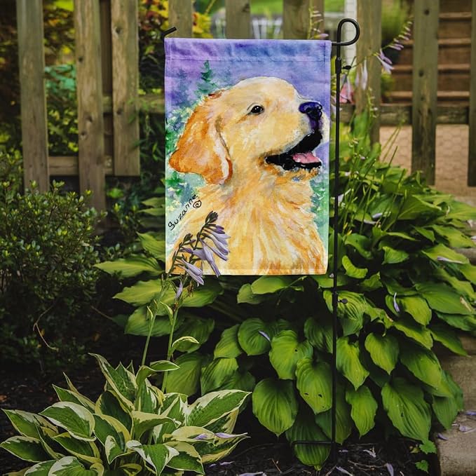 Caroline's Treasures SS8904GF Golden Retriever Garden Flag Mailbox Flag Decorative Yard Flag Banner Outside Patio Artwork Yard Flower Beds, Garden Size, Multicolor