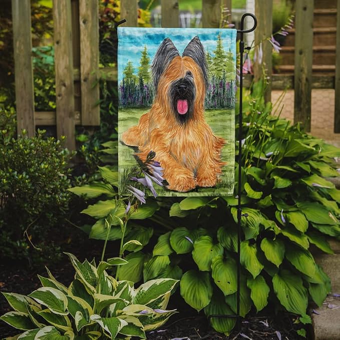 Caroline's Treasures SS8035GF Briard Garden Flag Mailbox Flag Decorative Yard Flag Banner Outside Patio Artwork Yard Flower Beds, Garden Size, Multicolor