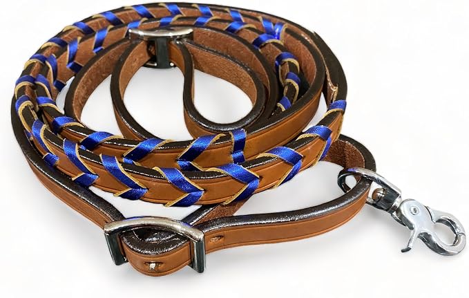 Soft Leather Reins Horse Reins Barrel Reins Laced Barrel Rains Leather Rains