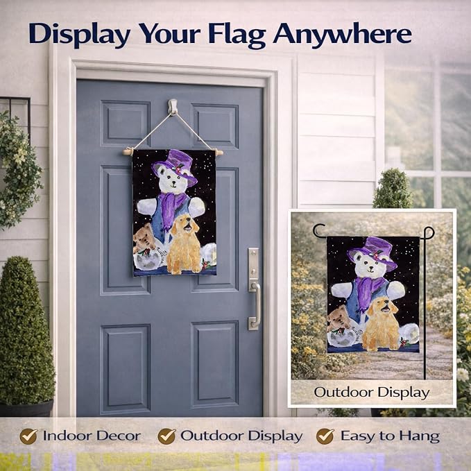 Caroline's Treasures SS8954GF Golden Retriever Garden Flag Mailbox Flag Decorative Yard Flag Banner Outside Patio Artwork Yard Flower Beds, Garden Size, Multicolor