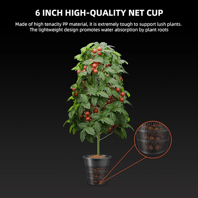 Spider Farmer DWC Hydroponics Growing System Kit 4 Buckets for Indoor Plant | 7-Gallon Deep Water Culture, New Triangular Cover Design, Recirculating Drip Gardening System with Top Drip Kit, 11W Air Pump