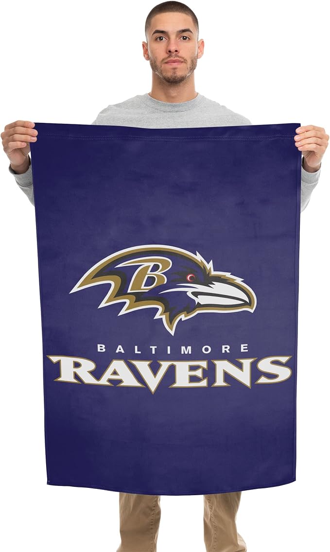 NFL Double Sided Team Logo Vertical Flag (40" x 28")