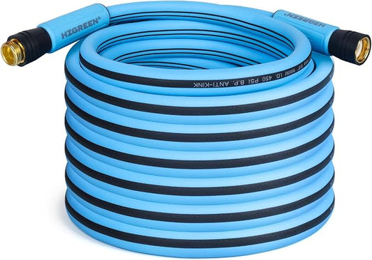 Garden Hose 5/8" x35FT, Heavy Duty 450B.P Water Hose Handle Lawn & Garden Watering Equipment 3/4" Solid Brass Fittings