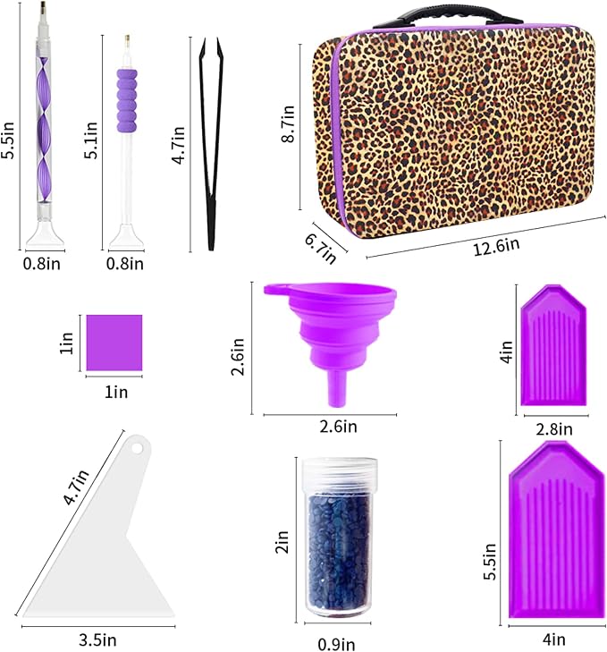 ZORETCO Diamond Art Storage - 120 Containers Diamond Art Kits for Adults | Diamond Painting Storage Case with Tools, Portable Bead Organizer Box for Diamond Painting Accessories, Art Supplies