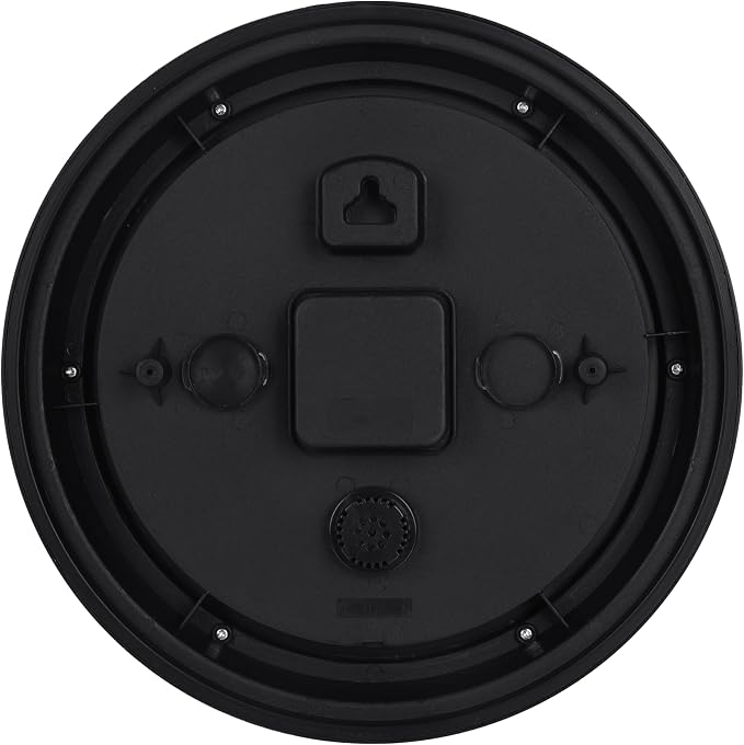 Outdoor Clock Waterproof with Thermometer Wall Clock for Patio Pool Bathroom Kitchen 12 Inch Bronze