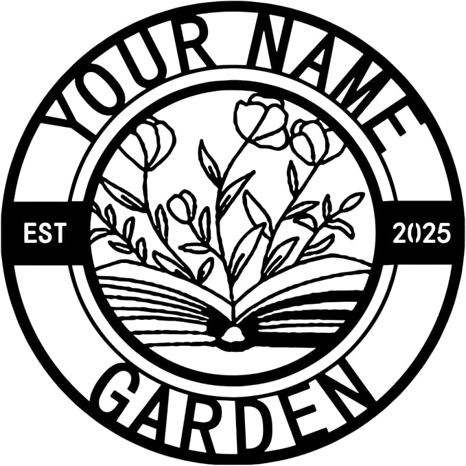 Rose Lover Outdoor Home Decor，Personalized Metal Sign, Custom Rose Metal Wall Art, Letter Monogram Sign, Rose Monogram,Personalized Rose Name Sign Decoration For Living Room
