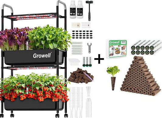 54 Pods Hydroponics Growing System Kit & 280 Pcs Hydroponic Pods Kit