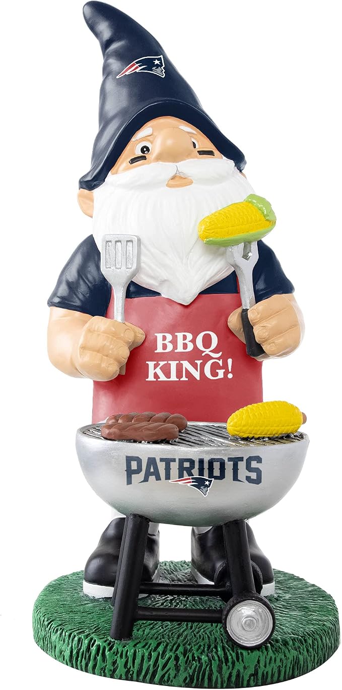FOCO NFL Unisex-Adult NFL Team Logo Grill Garden Statue Outdoor Gnome 10"