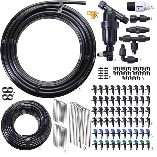 Dripworks Individual Plant Irrigation Kit for Watering Individual Plants in Containers - Waters Upto 60 Plants | Agricultural Grade Components | Trusted Brand Since 1991