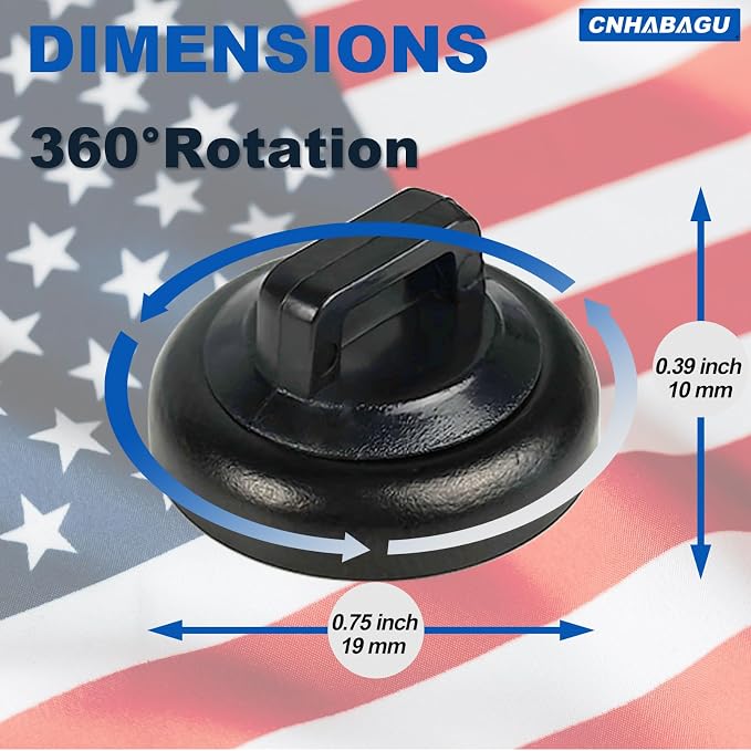 Magnetic Zip Tie Mounts Magnet Cable Tie Mount Clips Base Automotive Wire Cable Management Wire Clips Management for Car Boat Trailer Marine Office Electrical Wiring (Black 6 Pcs)