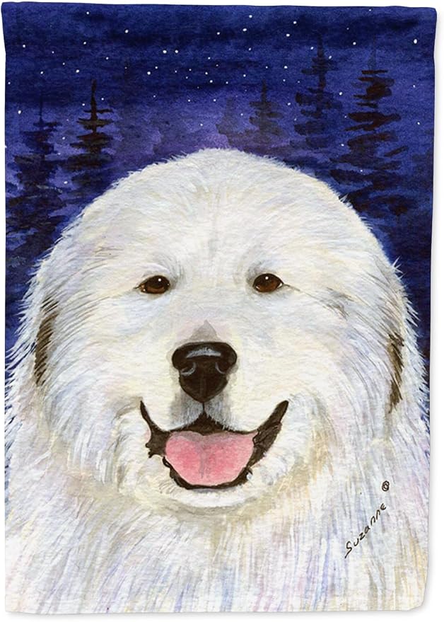 Caroline's Treasures SS8242GF Great Pyrenees Garden Flag Mailbox Flag Decorative Yard Flag Banner Outside Patio Artwork Yard Flower Beds, Garden Size, Multicolor