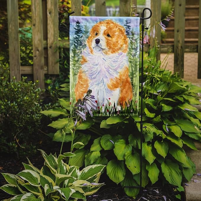 Caroline's Treasures SS8918GF Sheltie Garden Flag Mailbox Flag Decorative Yard Flag Banner Outside Patio Artwork Yard Flower Beds, Garden Size, Multicolor