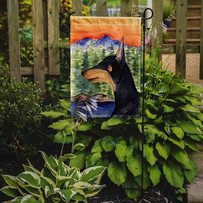 Caroline's Treasures SS8433GF Manchester Terrier Garden Flag Mailbox Flag Decorative Yard Flag Banner Outside Patio Artwork Yard Flower Beds, Garden Size, Multicolor