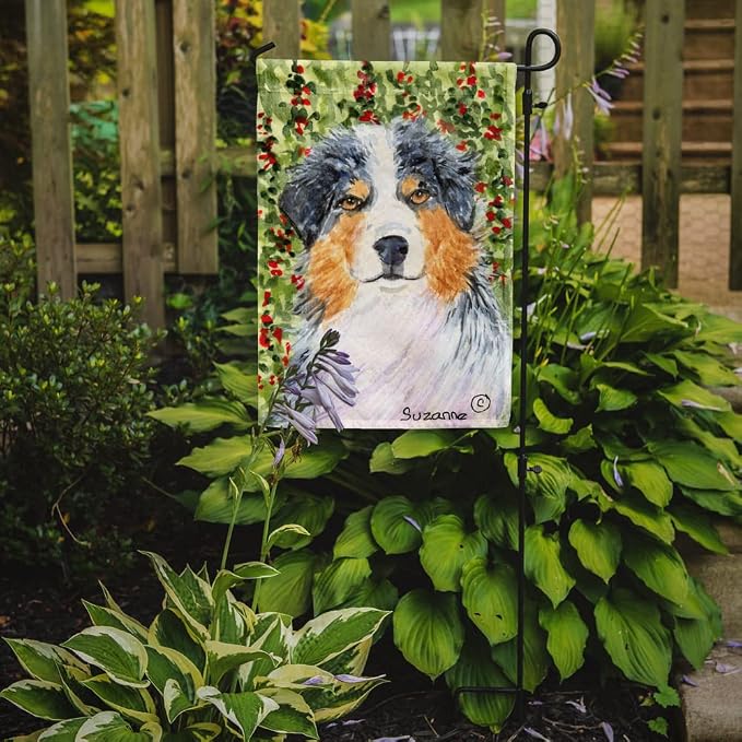Caroline's Treasures SS8848GF Australian Shepherd Garden Flag Mailbox Flag Decorative Yard Flag Banner Outside Patio Artwork Yard Flower Beds, Garden Size, Multicolor