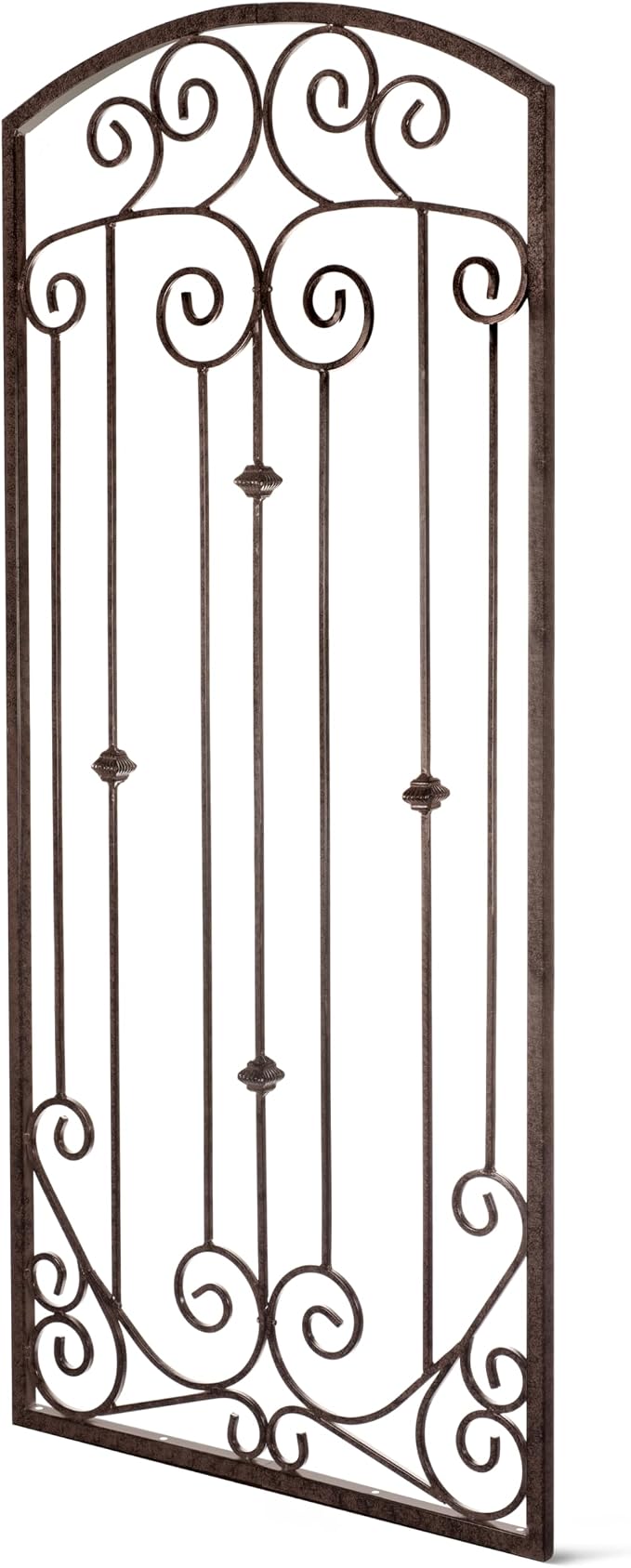 H Potter Garden Trellis 32" W x 6' Tall, Heavy Duty Iron Freestanding | Ground spikes included. Weather-resistant finish. Ideal for roses, clematis, ivy, and climbing vines.