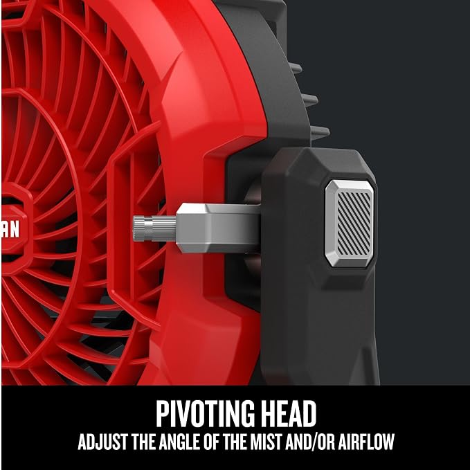 CRAFTSMAN V20 Cordless Personal Fan, Misting Fan, Settings for Mist and Airflow, Compact, Bare Tool Only (CMCE003B)