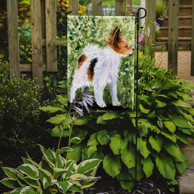 Caroline's Treasures SS8714GF Papillon Garden Flag Mailbox Flag Decorative Yard Flag Banner Outside Patio Artwork Yard Flower Beds, Garden Size, Multicolor