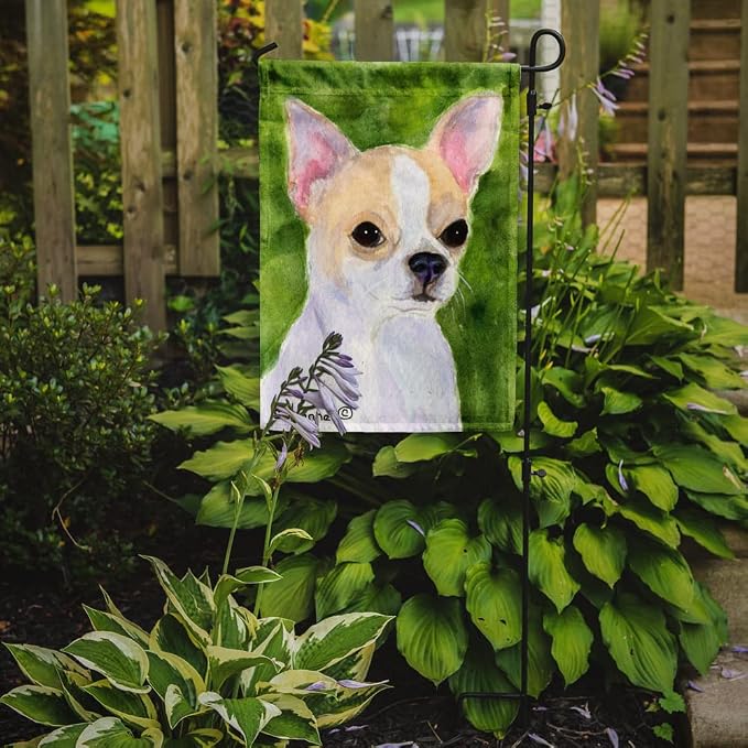 Caroline's Treasures SS8786GF Chihuahua Garden Flag Mailbox Flag Decorative Yard Flag Banner Outside Patio Artwork Yard Flower Beds, Garden Size, Multicolor