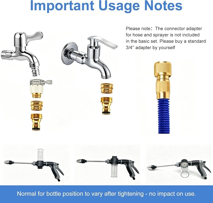 Aquoxis Pressure Washer Gun, High Pressure Hose Nozzle, 3 Spray Modes Handheld Pressure Washer Nozzle for 3/4" Garden Hose, Watering Sprayer for Cleaning Yard Patio Car Pets