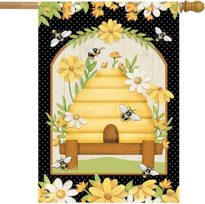 Home Sweet Hive Spring House Flag 40" x 28" Briarwood Lane