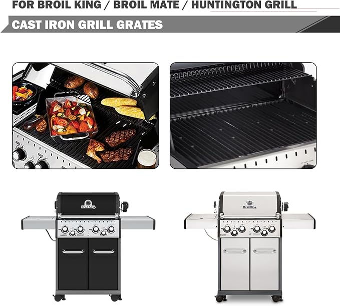 Grill Grates Parts for Broil King Baron Replacement Parts Baron 440 Baron 320 9221-64 9221-67 Broil Mate 7120-64 Huntington Replacement Grill Parts 6023-89 Rebel Grill 6120-64 Cooking Grill Grates