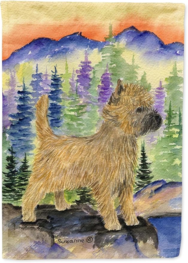 Caroline's Treasures SS8255GF Cairn Terrier Garden Flag Mailbox Flag Decorative Yard Flag Banner Outside Patio Artwork Yard Flower Beds, Garden Size, Multicolor