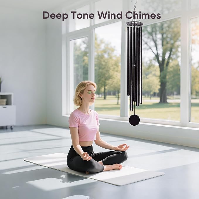 65" Extra Large Wind Chimes for Outside Deep Tone,Big WindChimes for Outdoor Porch Garden Patio Balcony Decor, Deep Tone Wind Chimes (Bronze)