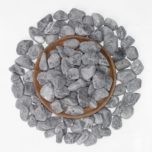 LOIOOJ Black Natural Gravel, 1-1.7 Inch Decorative Stones for Plants, Garden, and Landscaping – 40LB, Ideal for Walkways, Vases, Crafting, Home Decor, and Outdoor Landscaping