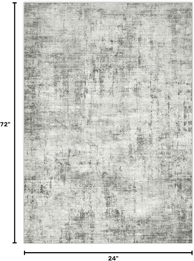 2x6 Abstract Kitchen Runner Rug Washable Non-Slip Bedroom Rugs | Non Slip Soft Rug Modern Abstract Indoor Floor Stain Resistant Carpet for Bedroom Dining Room Farmhouse Nursery Home Office