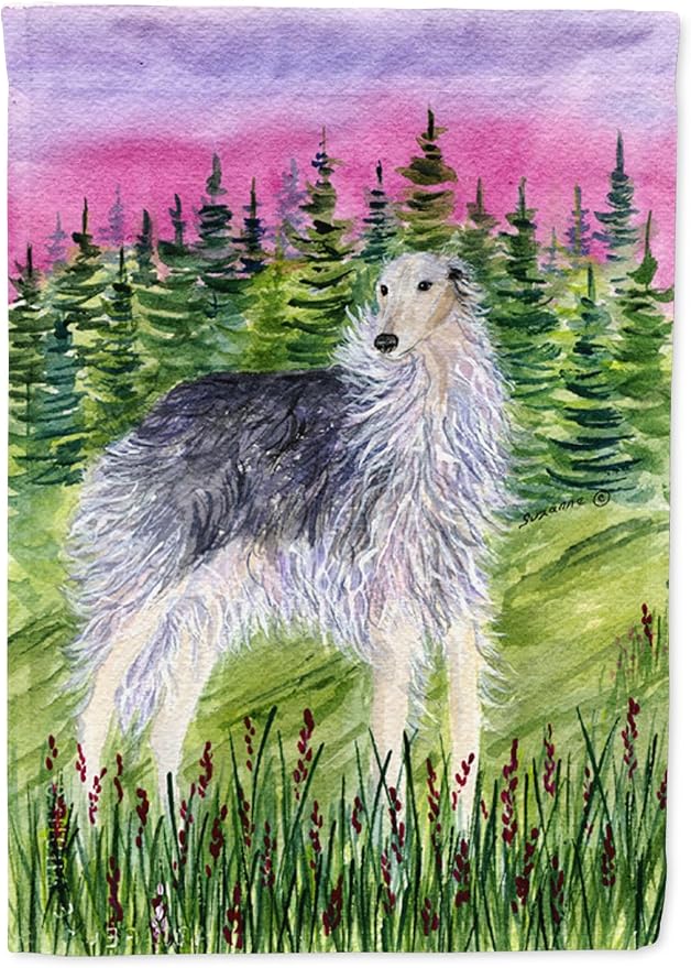 Caroline's Treasures SS8227GF Borzoi Garden Flag Mailbox Flag Decorative Yard Flag Banner Outside Patio Artwork Yard Flower Beds, Garden Size, Multicolor