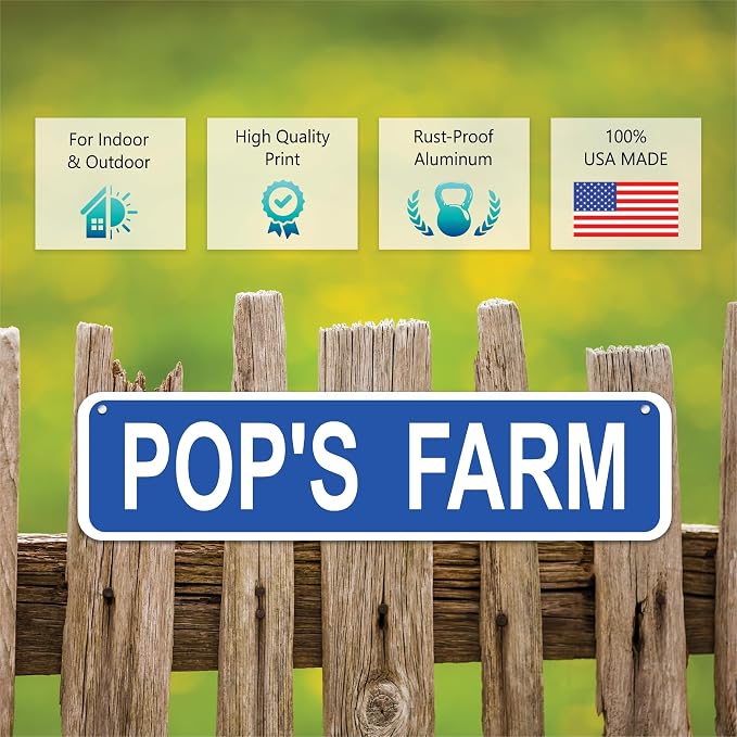 Personalized Street Sign & Road Sign for Kids - Custom 16x4 in Metal With Your Own Text, Size & Color - Ideal for Kids Room, Mancave Decor for Dad or Mom, Outdoor Garden