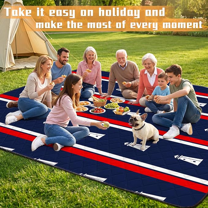 79" x 118" Picnic Blanket Extra Large,Waterproof Sandproof Foldable Outdoor Blanket Beach Blanket Ocean Picnic Mat for Camping,Lawn,Park(Lighthouse)