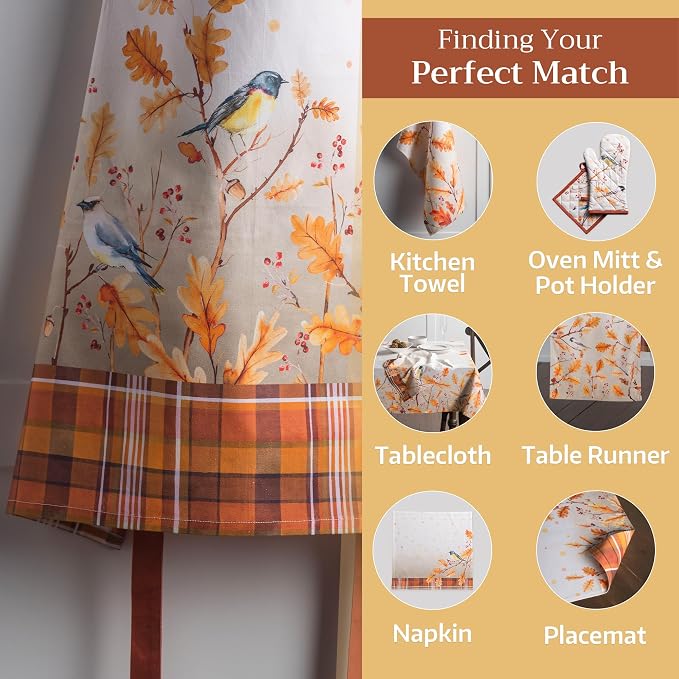 Maison d' Hermine Aprons for women with Pocket 100% Cotton (27.50"x31.50") | Adjustable Neck Strap & long ties Apron Men Chef Wedding Cooking Gardening Server Maid