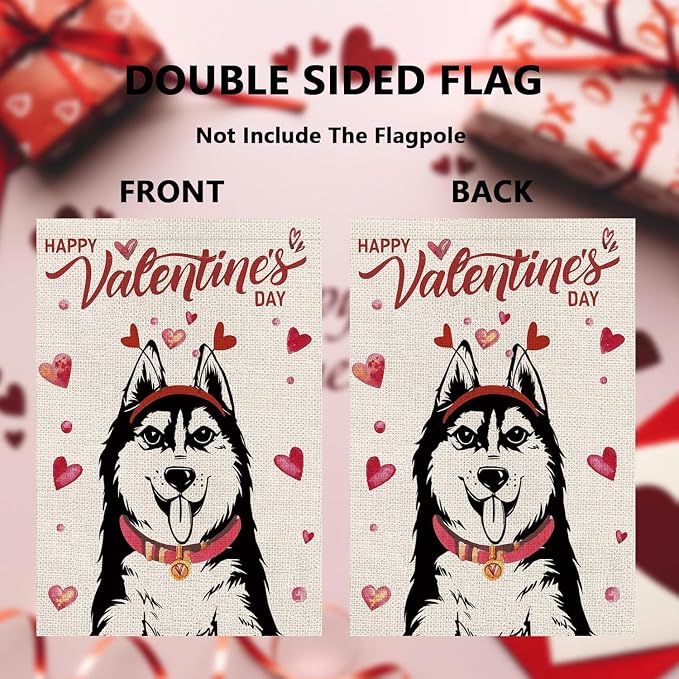 Seasonal Garden Flags Husky Double Sided Flags Set of 11 Holiday Farmhouse Indoor Outdoor Yard Lawn Christmas Gifts Decorations 12.5x18 Inch
